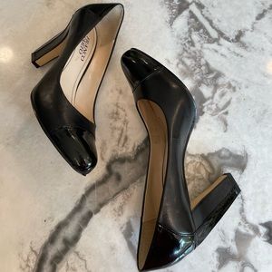 Franco Sarto Magic Black Sheep Nap Heels